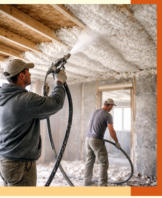 Утепление пеноизолом в Биробиджане от 1622 руб./м2 под ключ | ТепломастерБрб