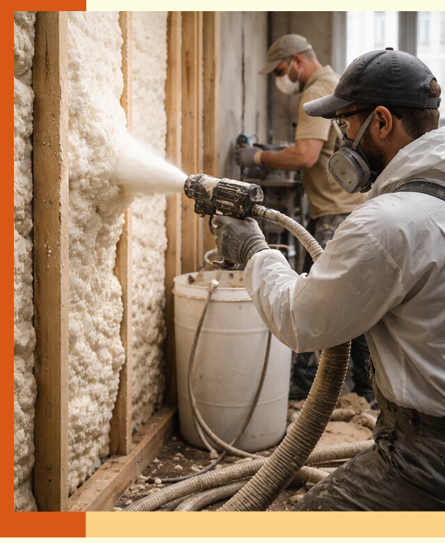 Утепление пеноизолом жилых и коммерческих объектов в Биробиджане