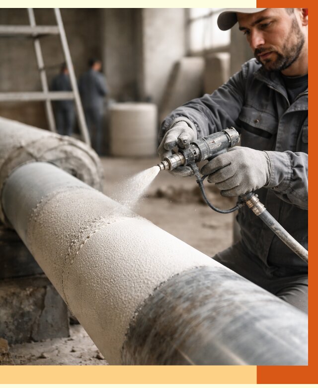 Утепление труб жидкой теплоизоляцией в Биробиджане от 7604 руб. под ключ | ТепломастерБрб