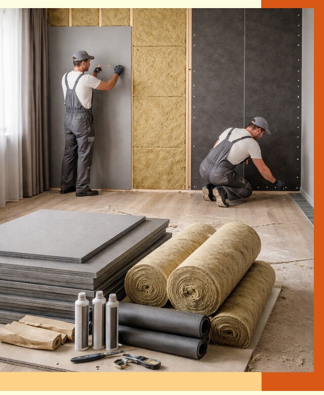 Шумоизоляция дома в Биробиджане от 4562 руб/м2 — комплексная звукоизоляция под ключ | ТепломастерБрб