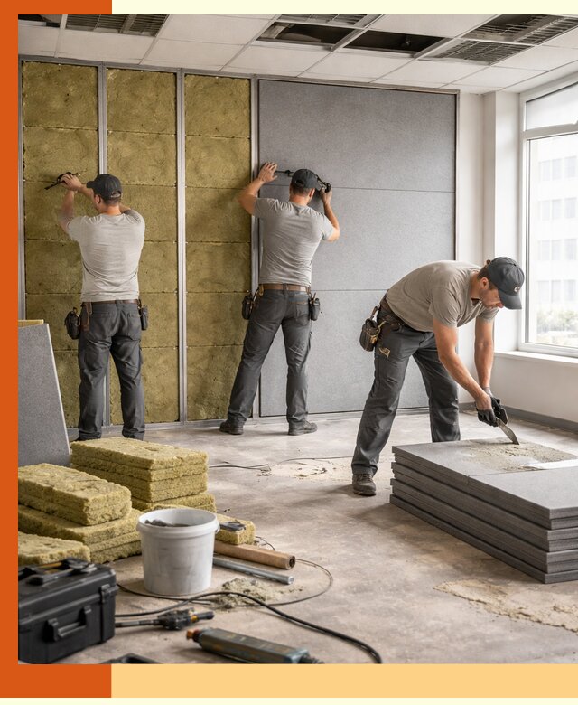 Профессиональная шумоизоляция офисов в Биробиджане для комфорта сотрудников