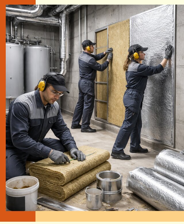 Шумоизоляция котельной в Биробиджане: профессиональный монтаж и материалы