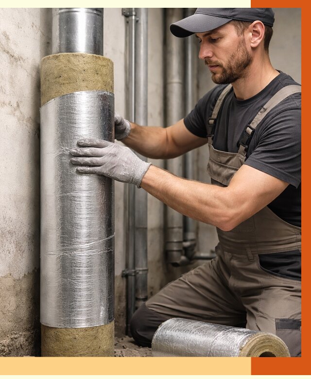 Шумоизоляция труб в Биробиджане от 1217 руб. — шумоподавление и звукоизоляция труб | ТепломастерБрб