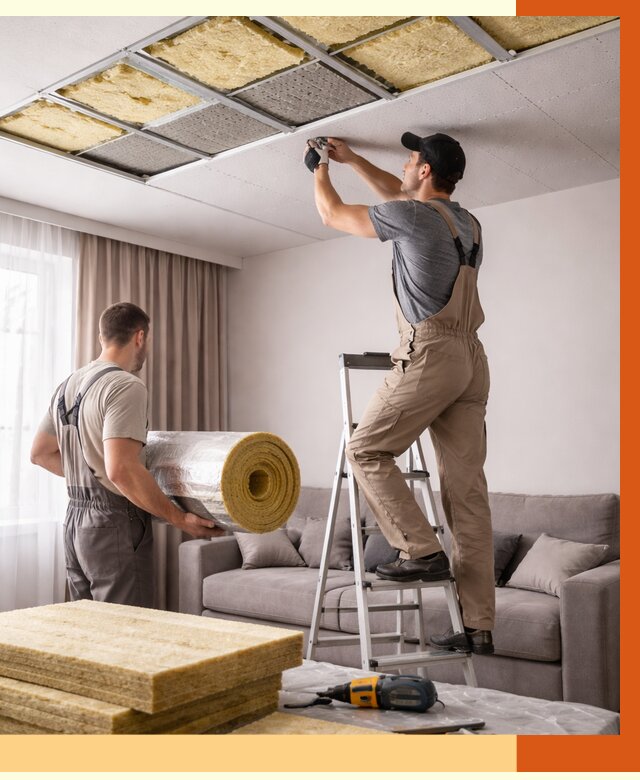 Шумоизоляция потолка в Биробиджане от 2281 руб. под ключ | Профессионально — ТепломастерБрб