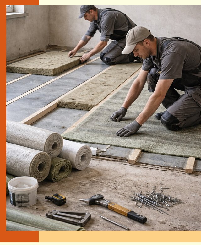 Шумоизоляция пола в Биробиджане — профессиональная звукоизоляция помещений