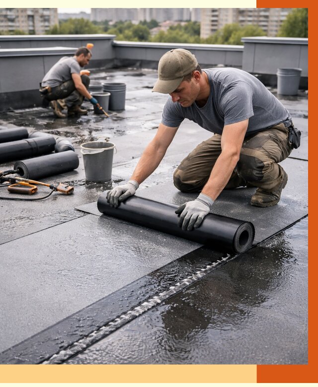 Гидроизоляция плоской кровли в Биробиджане от 4562 руб./м2 — профессионально | ТепломастерБрб