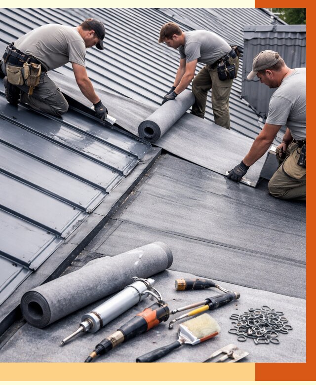 Гидроизоляция металлической кровли полимочевиной в Биробиджане от 8617 руб. | ТепломастерБрб