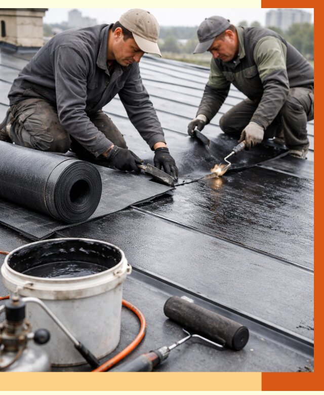 Гидроизоляция фальцевой кровли в Биробиджане от 7604 руб. под ключ | ТепломастерБрб