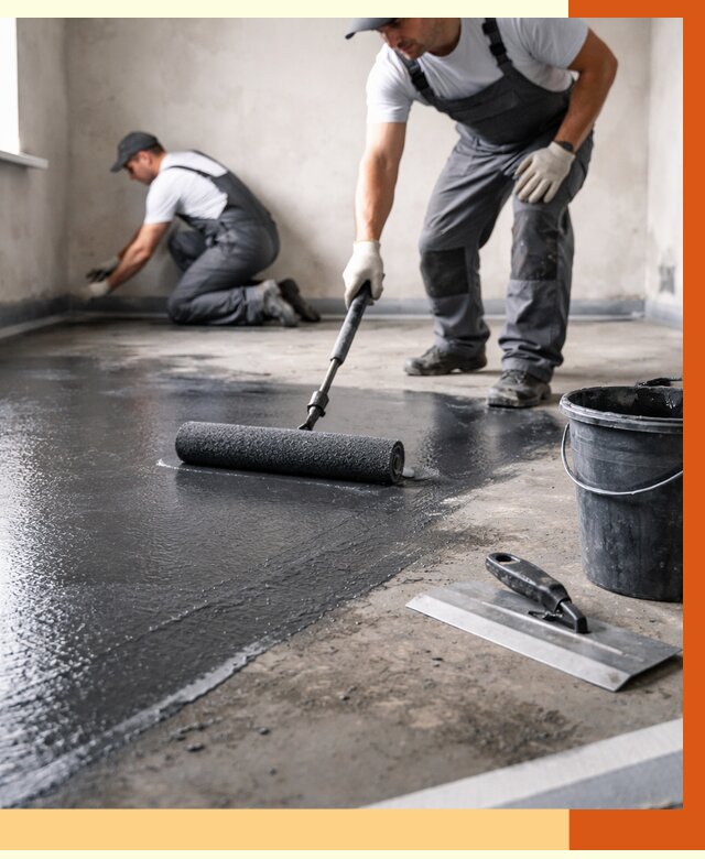 Профессиональная гидроизоляция пола в Биробиджане от 8617 руб. под ключ | ТепломастерБрб