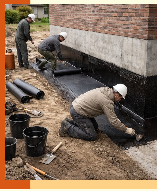 Гидроизоляция фундамента в Биробиджане: надежная защита строений