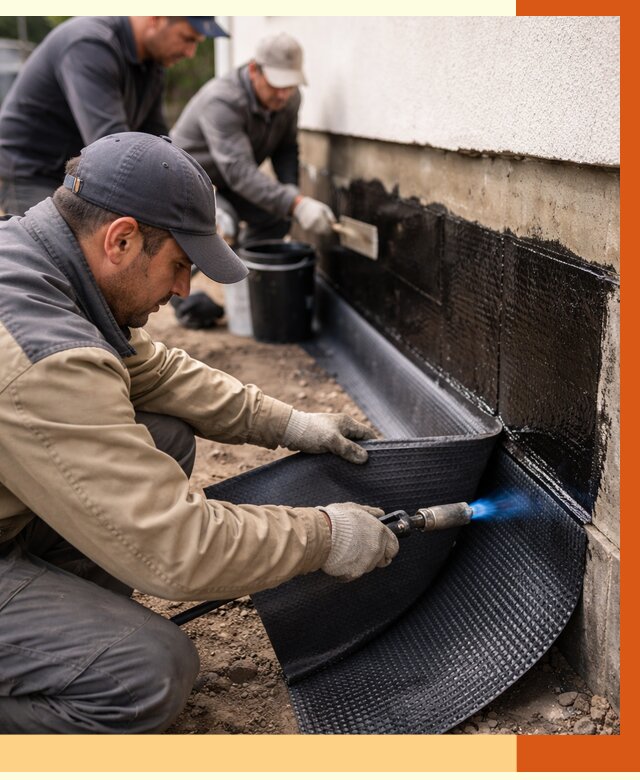 Гидроизоляция цоколя и отмостки в Биробиджане от 8617 руб. — ТепломастерБрб