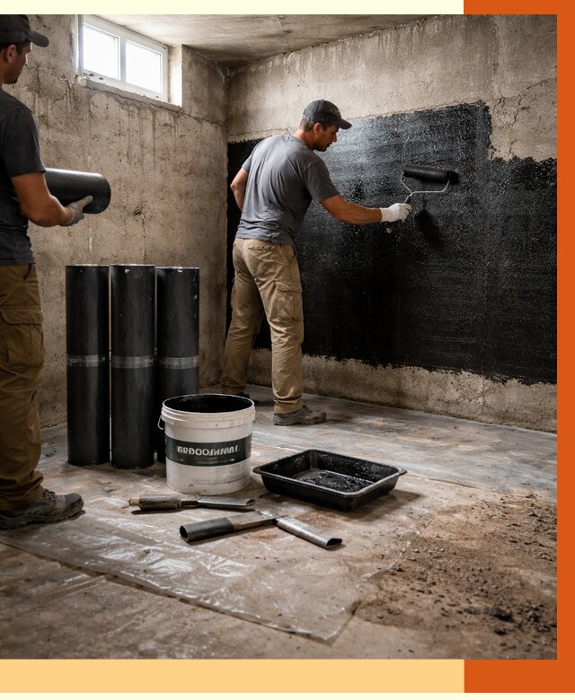 Гидроизоляция подвала в Биробиджане от 3548 руб. под ключ | Профессионально — ТепломастерБрб