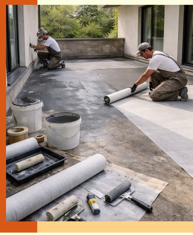 Гидроизоляция террасы в Биробиджане — надежная защита от влаги и протечек