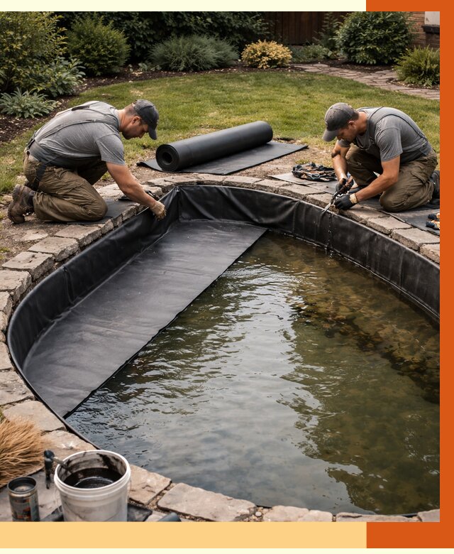 Гидроизоляция пруда в Биробиджане от 15207 руб. под ключ | ТепломастерБрб профессионально