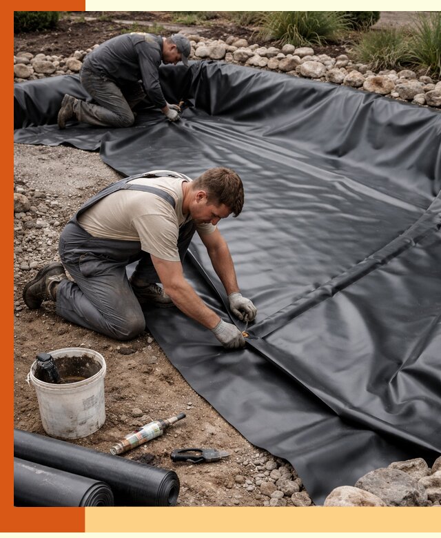 Гидроизоляция пруда в Биробиджане: надежная защита и герметизация