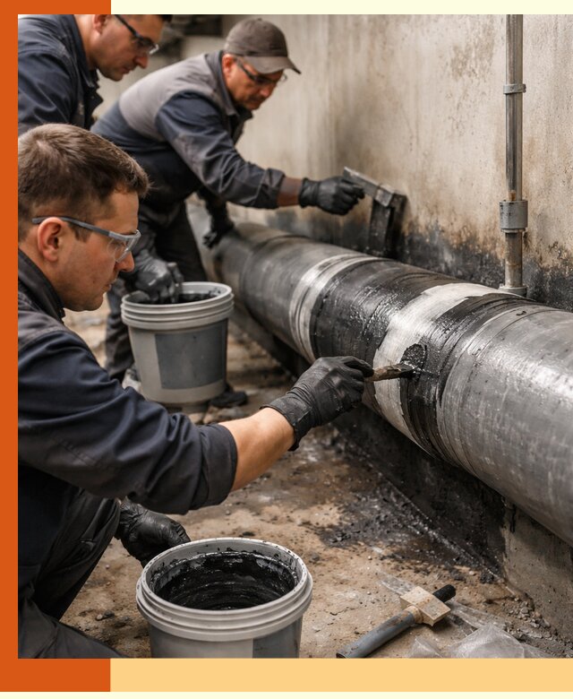 Гидроизоляция труб в Биробиджане — защита и герметизация коммуникаций