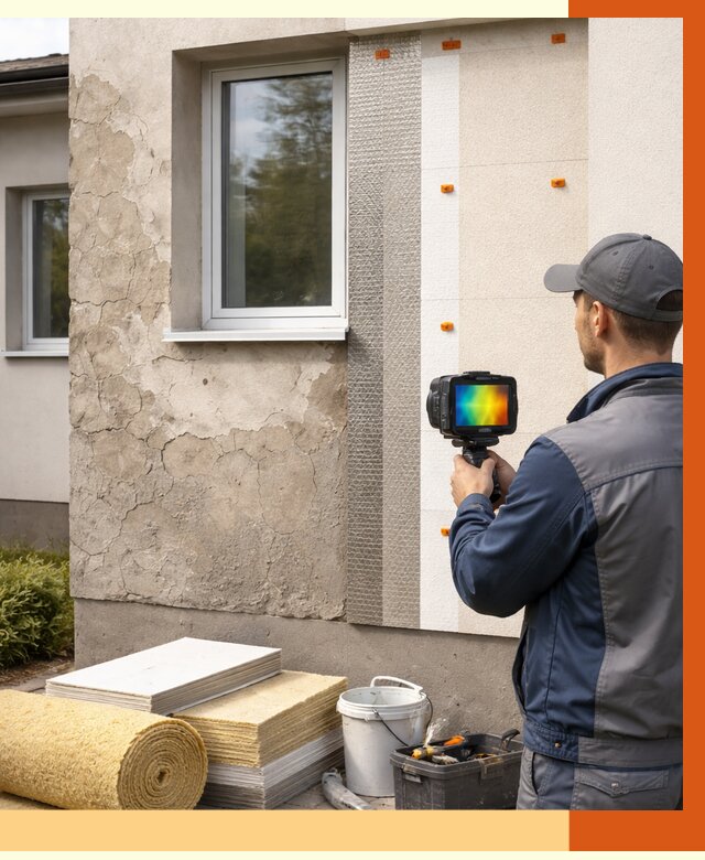 Тепловизионное обследование фасада в Биробиджане от 4562 руб. под ключ | ТепломастерБрб