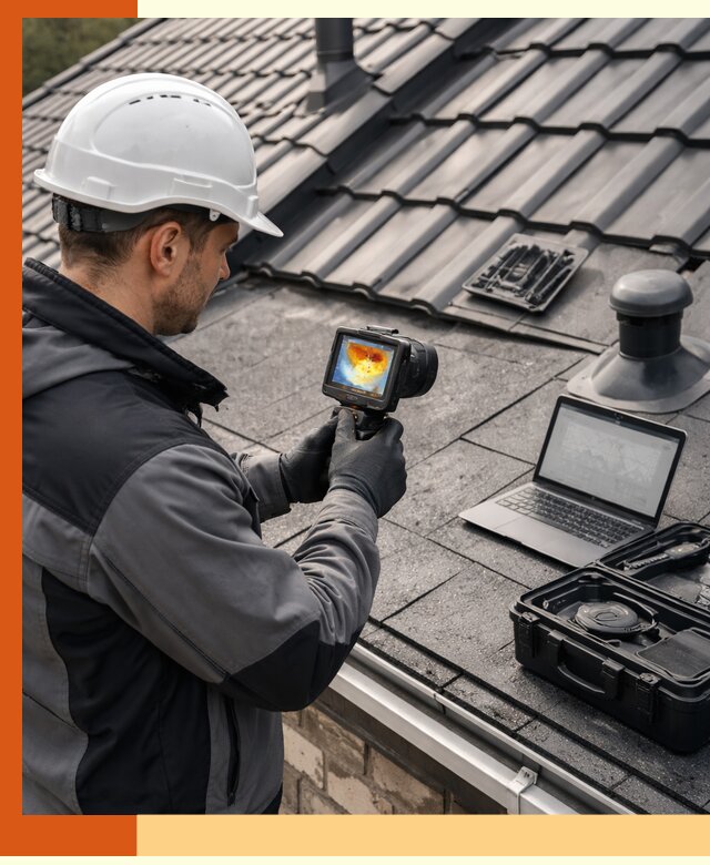 Тепловизионное обследование кровли в Биробиджане для выявления дефектов