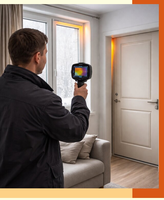 Тепловизионное обследование окон и дверей в Биробиджане от 4562 руб. | ТепломастерБрб