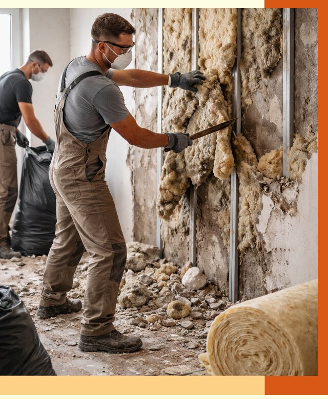 Демонтаж старого утеплителя в Биробиджане от 3548 руб. — работы под ключ | ТепломастерБрб