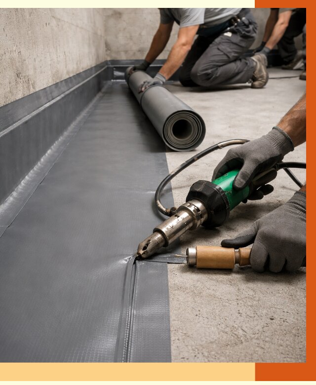 Монтаж гидроизоляционной мембраны в Биробиджане от 1009 руб/м2 | ТепломастерБрб