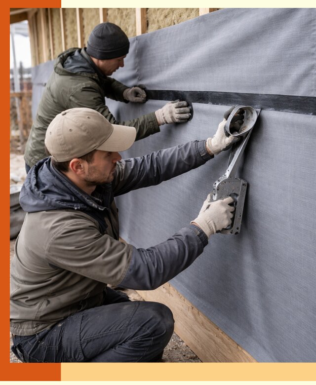 Монтаж ветроизоляции зданий и конструкций в Биробиджане