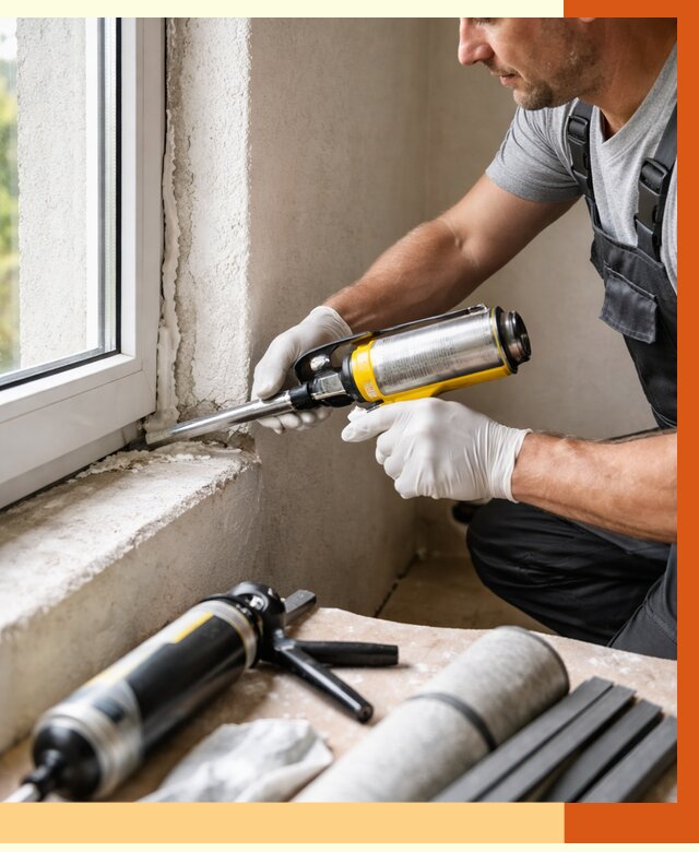 Герметизация стыков и примыканий в Биробиджане от 1217 руб. под ключ | ТепломастерБрб